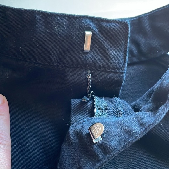 Stuck on Stupid Lace Up Pants Small Black Crop Flare Goth Emo Frayed Cut Out - Picture 9 of 11